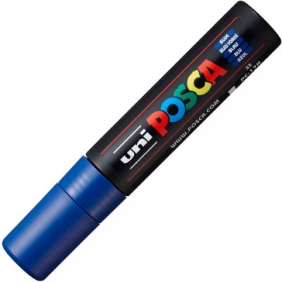 Paint pc17k - marcatore permanente colore blu tipo punta scalpello