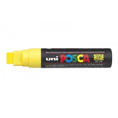 Paint pc17k - marcatore permanente colore giallo tipo punta scalpello