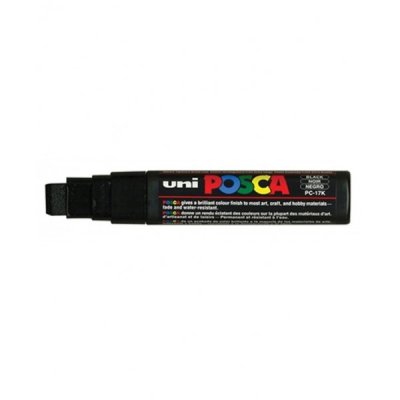 Paint pc17k - marcatore permanente colore nero tipo punta scalpello