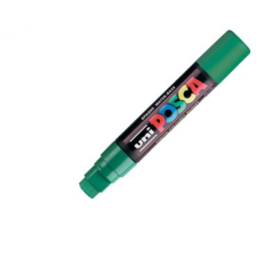 Paint pc17k - marcatore permanente colore verde tipo punta scalpello