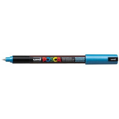 Pen pc1m - marcatore permanente colore blu metallico tipo punta conica