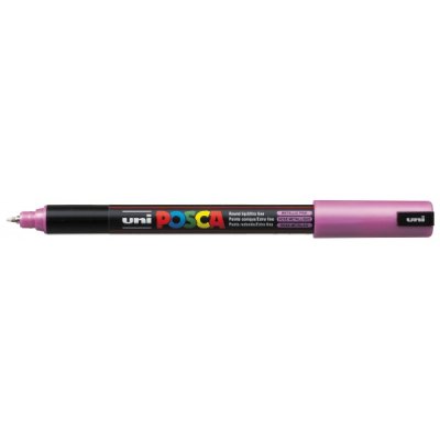 Pen pc1m - marcatore permanente colore rosa metallico tipo punta conica