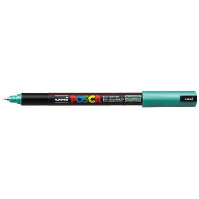 Pen pc1m - marcatore permanente colore verde metallico tipo punta conica
