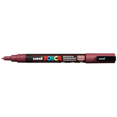 Pc3m - marcatore permanente colore rosso vino tipo punta conica
