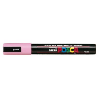 Pc5m - marcatore permanente colore rosa chiaro tipo punta tonda