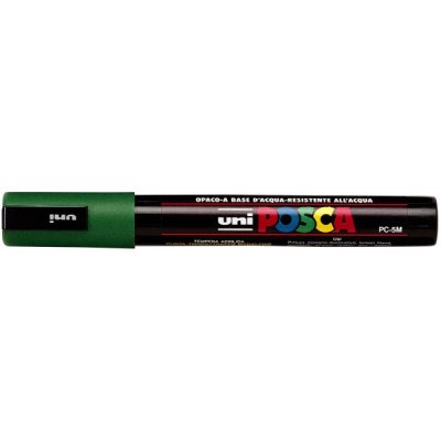 Pc5m - marcatore permanente colore verde tipo punta tonda