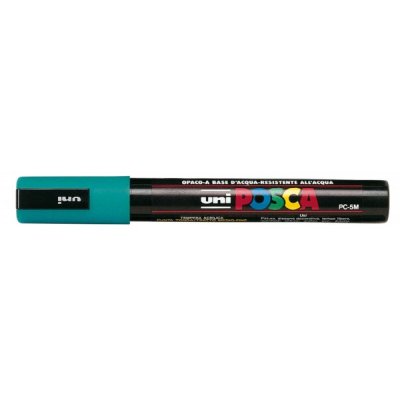 Pc5m - marcatore permanente colore verde smeraldo tipo punta tonda