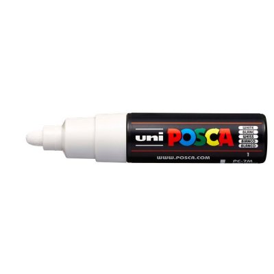 Paint pc17m - marcatore permanente colore bianco tipo punta tonda
