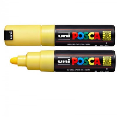 Paint pc17m - marcatore permanente colore giallo tipo punta tonda