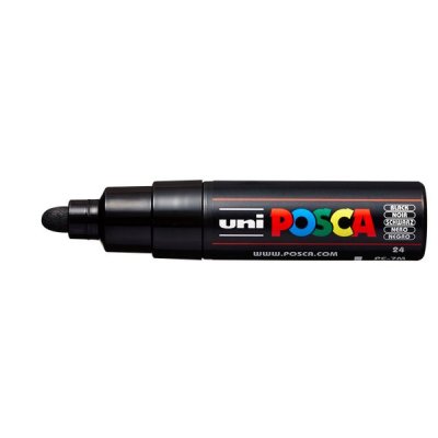 Paint pc17m - marcatore permanente colore nero tipo punta tonda