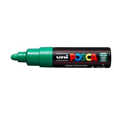 Paint pc17m - marcatore permanente colore verde tipo punta tonda