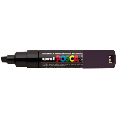 Pc8k - marcatore permanente colore nero tipo punta scalpello