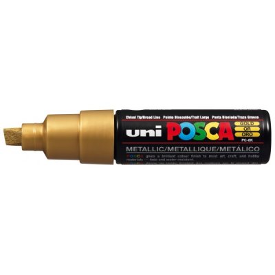 Pc8k - marcatore permanente colore oro tipo punta scalpello