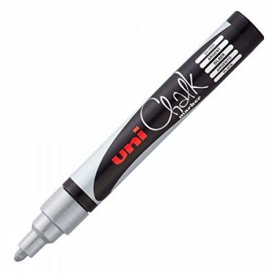 Chalk - marcatore non permanente colore argento tipo punta tonda