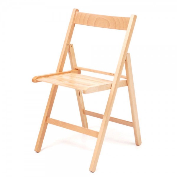 Sedia pieghevole colore legno