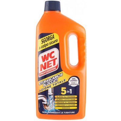 WC NET gel sturascarichi bloccati, con agenti salvatubi