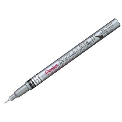 PENTEL Marcatore permanente a vernice base olio - punta 0,6mm - Argento