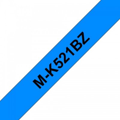 Brother mk-521bz nastro nero/blu 9mm x 8m colore nero su blu