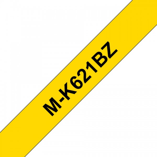 Brother mk-621bz nastro nero/giallo 9mm x 8m colore nero su giallo