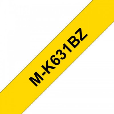Brother mk-631bz nastro nero/giallo 12mm x 8m colore nero su giallo