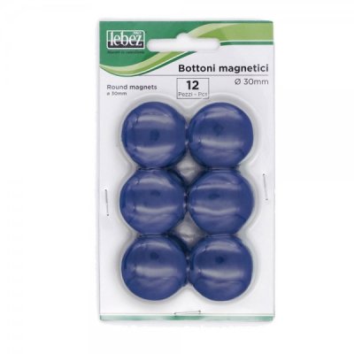 Bottoni magnetici colore blu