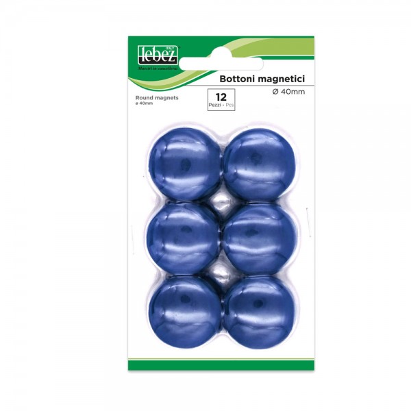 Bottoni magnetici colore blu