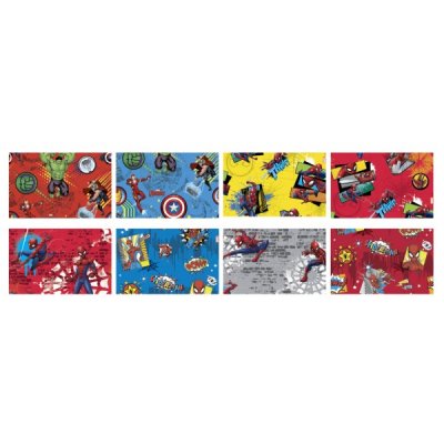 Marvel - carta regalo colore assortiti grammatura 60gr