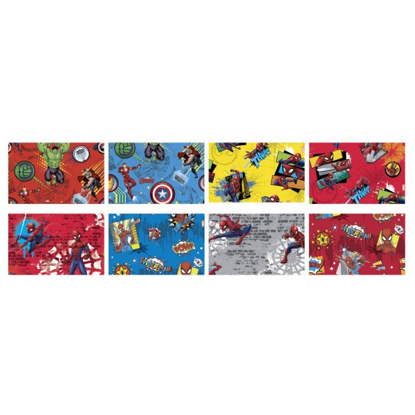 Marvel - carta regalo colore assortiti grammatura 60gr