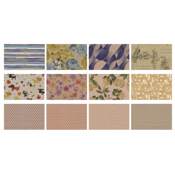 Kraft natura - carta regalo colore assortiti grammatura 60gr