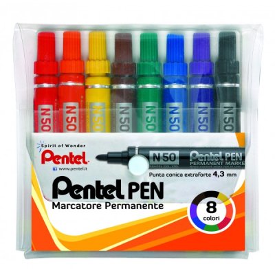 N50 - marcatore permanente colore assortiti tipo punta conica
