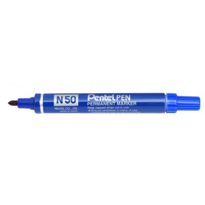 N50 - marcatore permanente colore blu tipo punta conica