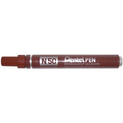N50 - marcatore permanente colore marrone tipo punta conica