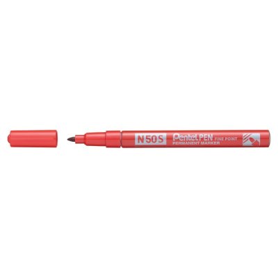 N50s-b - marcatore permanente colore rosso tipo punta conica
