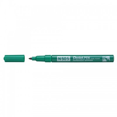 N50s-d - marcatore permanente colore verde tipo punta conica
