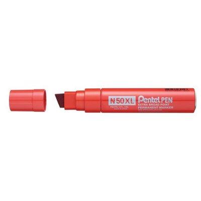 N50xl-b - marcatore permanente colore rosso tipo punta scalpello