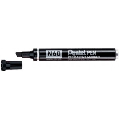 N60 - marcatore permanente colore nero tipo punta scalpello