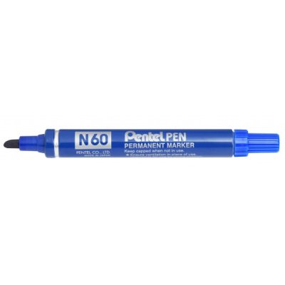 N60 - marcatore permanente colore blu tipo punta scalpello