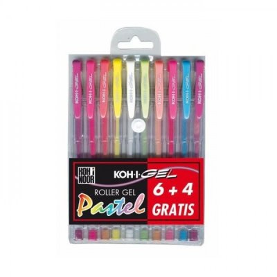 Pastel gel - penna roller colore assortiti tipo punta conica