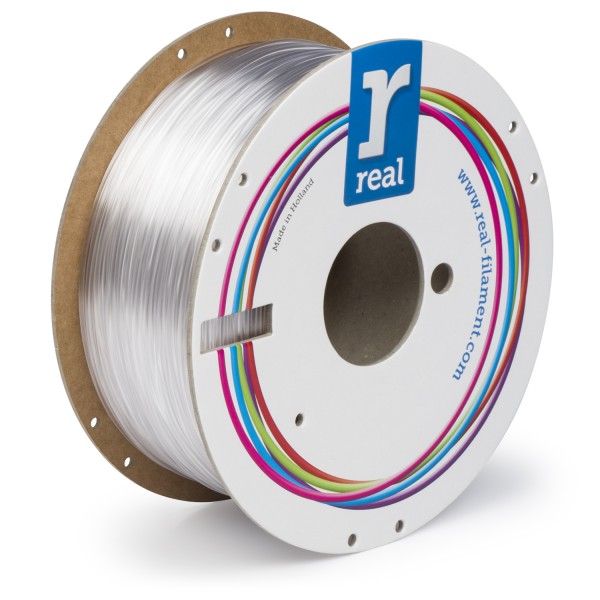 Bobina trasparente traslucido petg 1kg 1.75mm colore trasparente traslucido