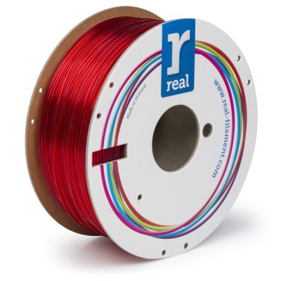 Bobina rosso traslucido petg 1kg 1.75mm colore rosso traslucido