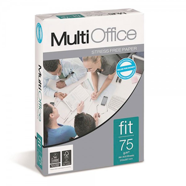 Carta per fotocopie multioffice fit 75 - consegna diretta 240 risme colore bianco grammatura 75gr