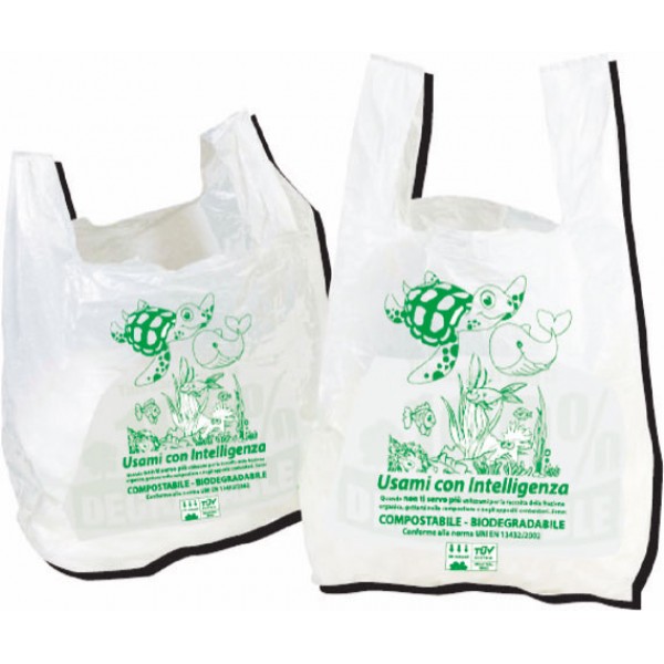 Shopper bio colore bianco