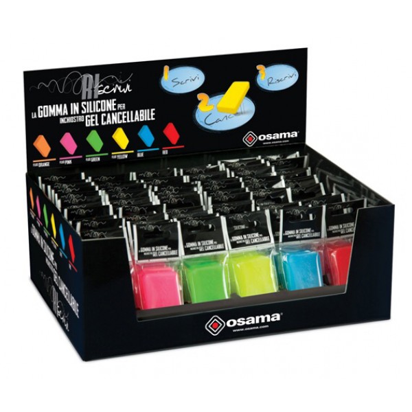 Gomma per inchiostri gel cancellabili colore assortiti