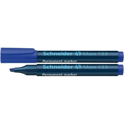 Maxx 133 - marcatore permanente colore blu tipo punta scalpello