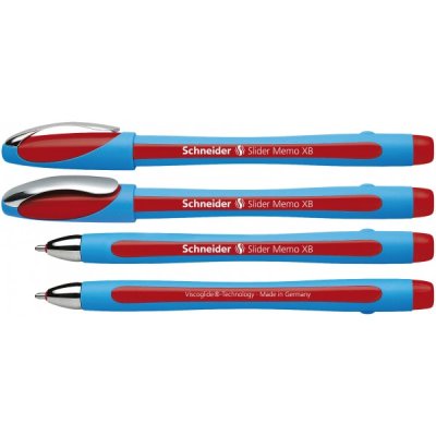 Slider memo xb - penna a sfera colore rosso tipo punta conica