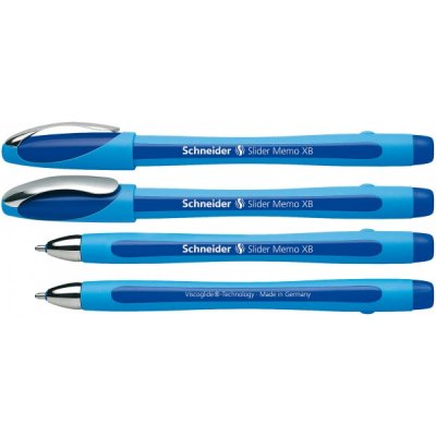 Slider memo xb - penna a sfera colore blu tipo punta conica