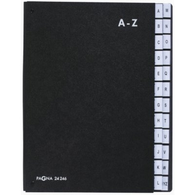 Classificatore classic, 20 scomparti a-z 26,5x34x3,5cm nero colore nero
