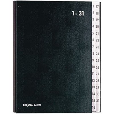 Classificatore classic, 31 scomparti 1-31 26,5x34x3,5cm nero colore nero