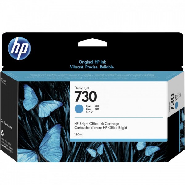 HP Cartuccia originale Ciano 730 P2V62A