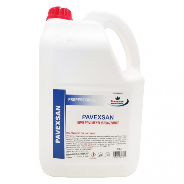 CLEAN PROFESSIONAL lava pavimenti con ipoclorito ad azione igienizzante per maioliche, marmi, gres, stoffe